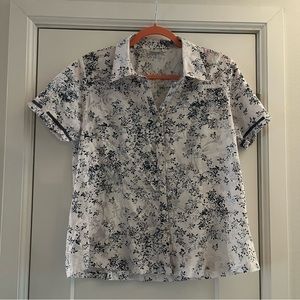 Sure • Ornate Short Sleeve Button Up‎